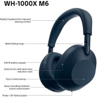 Наушники Sony WH-1000XM6 (темно-синий)