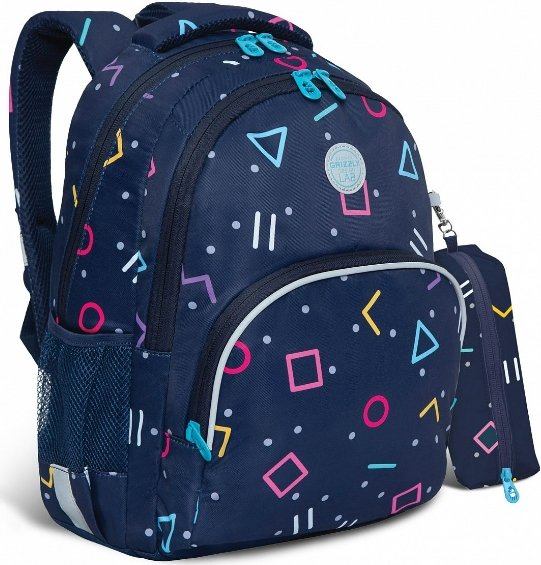 

Школьный рюкзак Grizzly RG-260-9 (геометрия)