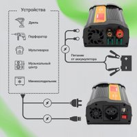 Автомобильный инвертор Digma AI1000-12W