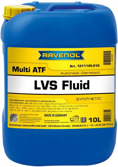 

Трансмиссионное масло Ravenol Multi ATF LVS Fluid 20л