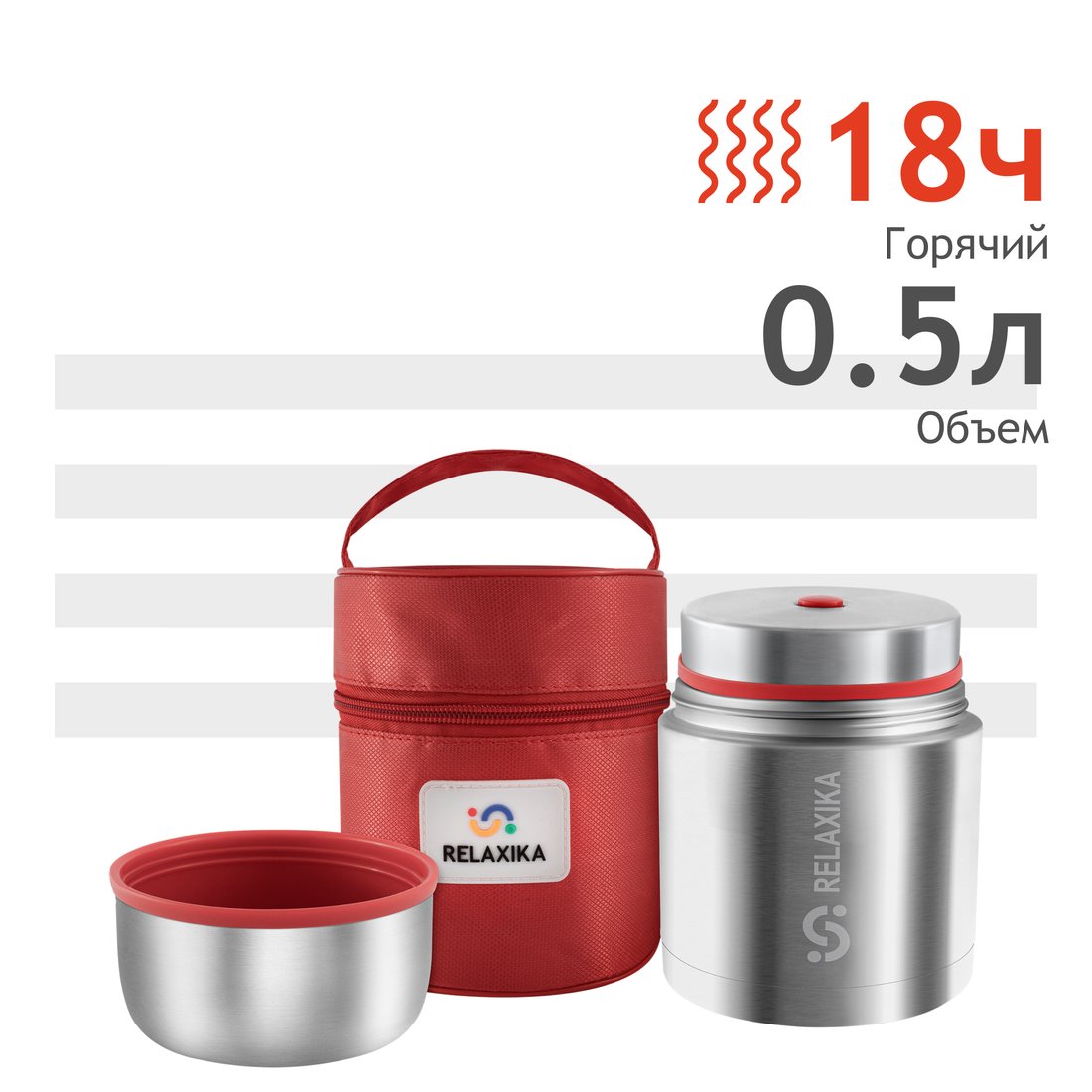 

Термос для еды Relaxika 301 500мл (нержавеющая сталь)