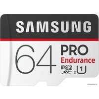 Карта памяти Samsung PRO Endurance microSDXC 64GB + адаптер