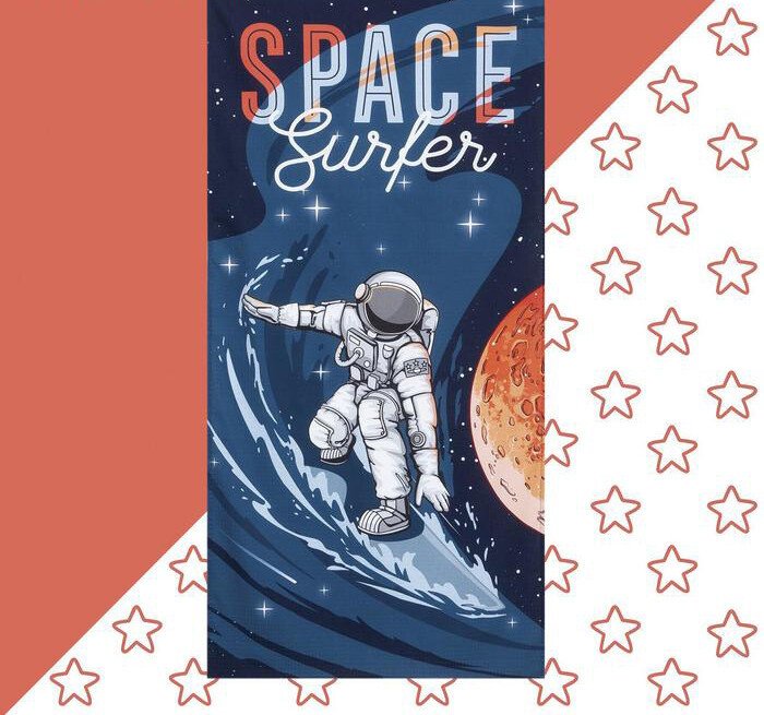 

Полотенце Этель Space surfer 5248183 (синий)
