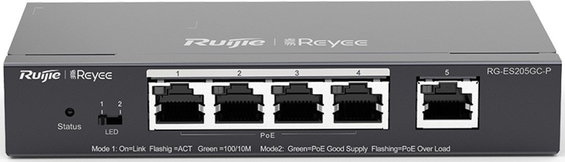 Настраиваемый коммутатор Ruijie Networks RG-ES205GC-P
