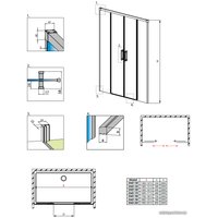 Душевая дверь Radaway Idea Black DWD 170