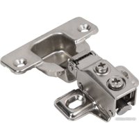 Мебельная петля AKS накладная с доводчиком 48мм h2 несъемная планка короткое плечо