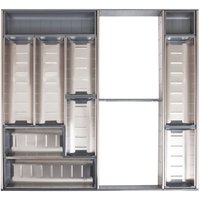 Лоток для столовых приборов AKS 60/400 шуфлядный металлический Organizer нержавеющая сталь (373*564*65)