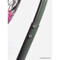 Подвесной диван M-Group Лежебока 11180308 (с серым ротангом/розовая подушка)