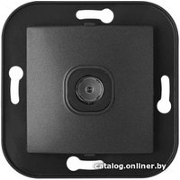 Розетка телевизионная Bylectrica Уют ТР-047 (графит)