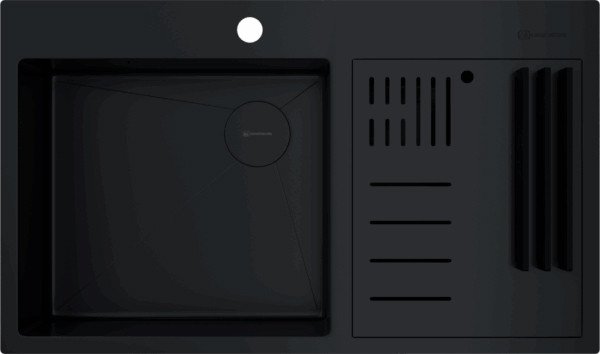 Кухонная мойка Omoikiri Akisame 86-2 Side gb (графит)