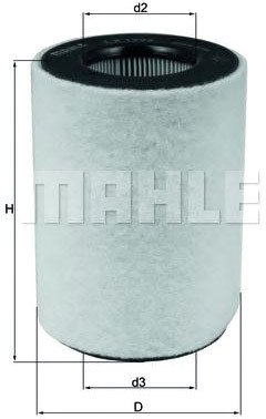 

Воздушный фильтр Mahle Knecht LX1792