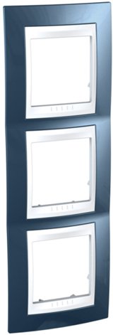 

Рамка Schneider Electric MGU6.006V.554 (хамелеон голубой лед/слоновая кость)