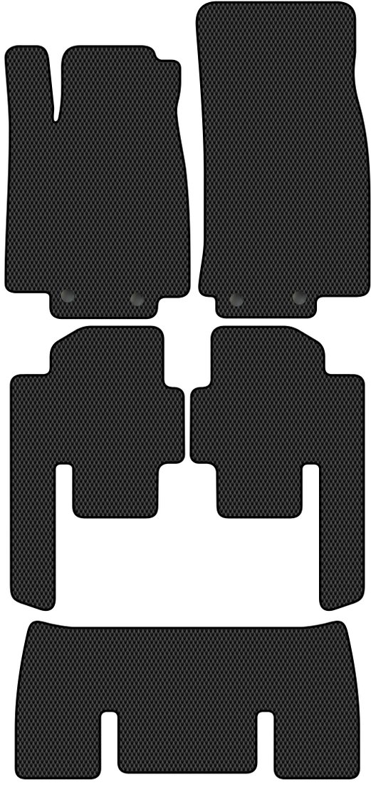 

Комплект ковриков для авто Alicosta Mercedes-Benz R-Class I (минивэн / W251, W251,V251) +3 ряд 2005 - 2013 (черный, ромб)