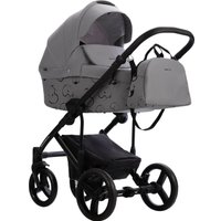Универсальная коляска BEBETTO Magnum Light SE 2в1 (07, светло-серый/черная рама)