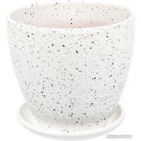 Вазон Вещицы Терраццо BH-93-1 1.4 л (белый)