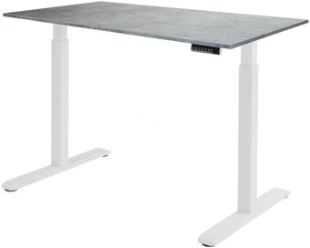 Стол с регулировкой высоты ErgoSmart Electric Desk 1380x800x18 мм (бетон чикаго светло-серый/белый)
