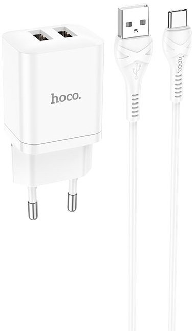 

Сетевое зарядное Hoco N25 USB Type-C (белый)