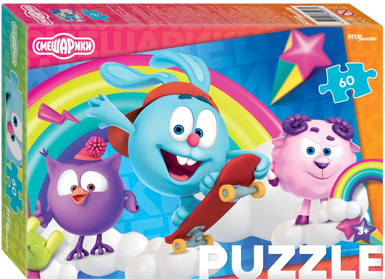 

Пазл Step Puzzle Смешарики new 81203 (60 эл)