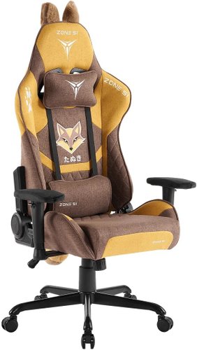 Игровое (геймерское) кресло Zone51 Tanuki (коричневы/оранжевый)