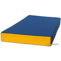Cпортивный мат КМС №1 100x50x10 (синий/желтый)