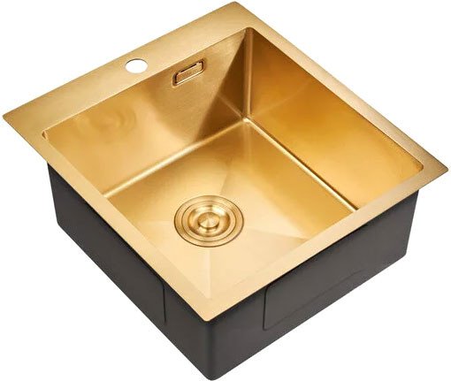 

Кухонная мойка Milacio Denia 46 Steel MC.77478 (золотой)