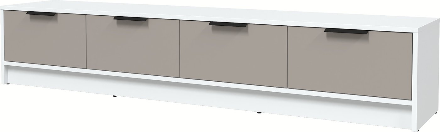 Тумба Интерлиния ТВ Концепт КТ-ТВ4-35 Глосс (белый платинум/луна)