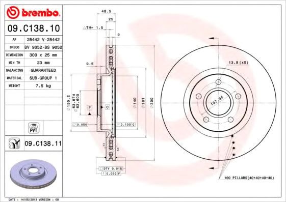 

Brembo 09C13811