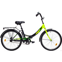 Велосипед AIST Smart 24 1.0 (черный/желтый, 2017)