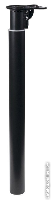 Опора мебельная AKS круглая d60 h710-1100 регулируемая, черный