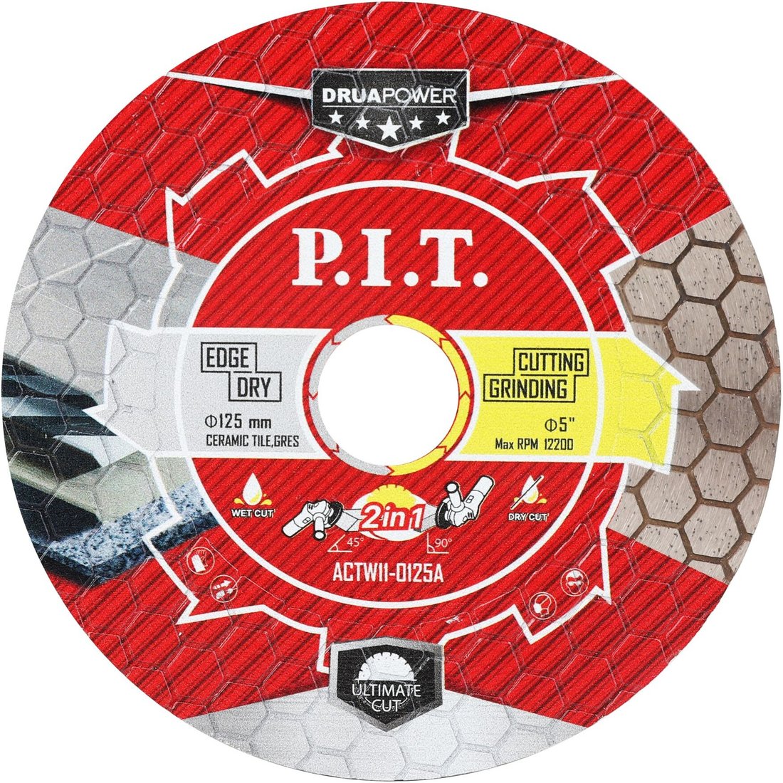 

Отрезной диск алмазный P.I.T. ACTW11-0125A