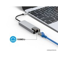 Док-станция USBTOP USB Type-C - 2xUSB Type-A/USB Type-C/HDMI/RJ-45 555207