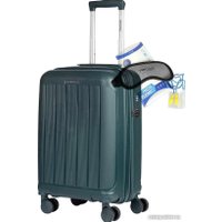 Чемодан-спиннер Mironpan 11197-2 55 см (темный зелено-синий)