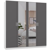 Шкаф распашной Интермебель Марсель-8 МР 01-08 (графит серый)