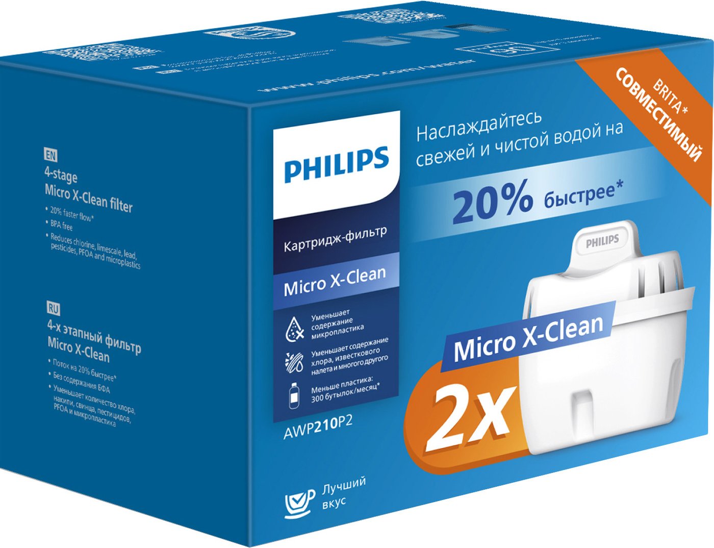 

Комплект картриджей Philips AWP210P2/51 (2 шт.)