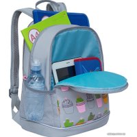 Школьный рюкзак Grizzly RG-163-6/1 (серый)