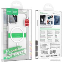 Чехол для телефона Hoco для iPhone 15 Pro Max магнитный (прозрачный)