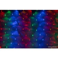 Гирлянда световая сетка IQLED Сеть с Flash мерцанием 230В 2x4 м мульти на черном проводе с контроллером