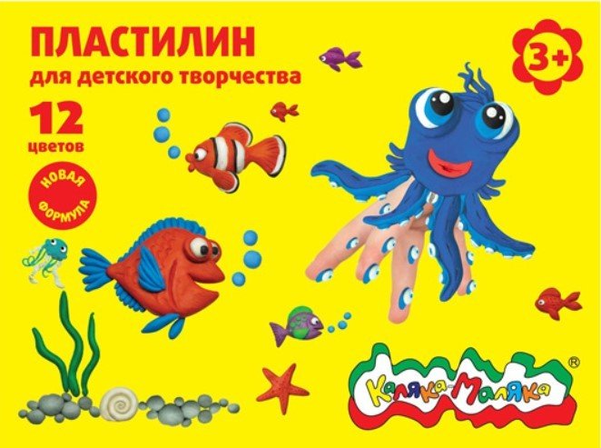 

Пластилин Каляка-Маляка Детский ПКМ12-П (12 цв)