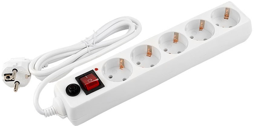 

Сетевой фильтр General Lighting GPS-5-16-3x1-150-W 471000 (1.5 м, белый)