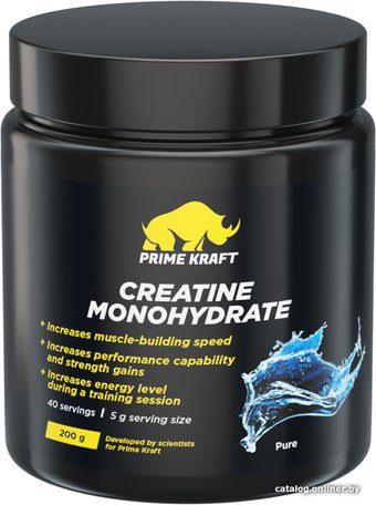 Моногидрат креатина Prime Kraft Creatine Monohydrate 100% (200г, без вкуса)