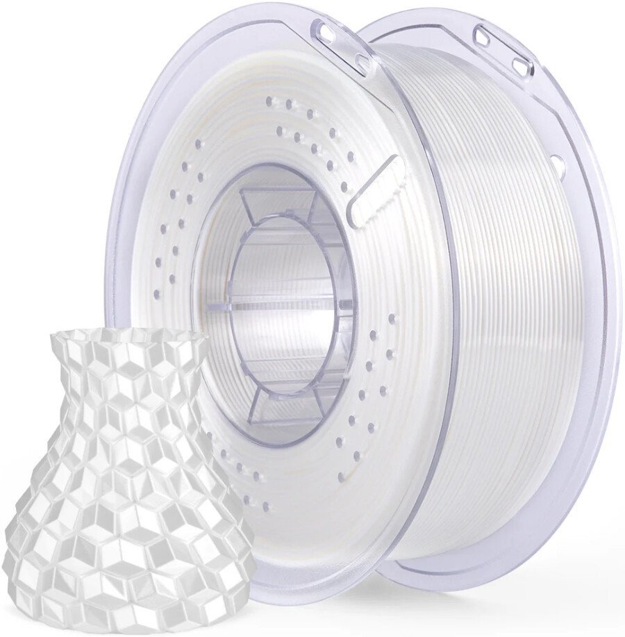 Филамент Elegoo PLA Silk (1.75 мм, 1 кг, белый шелк)