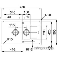 Кухонная мойка Franke BFG 651-78 (сахара)