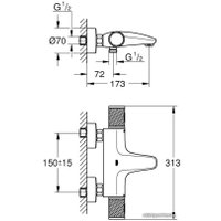 Смеситель Grohe Grohtherm 1000 Performance 34779000