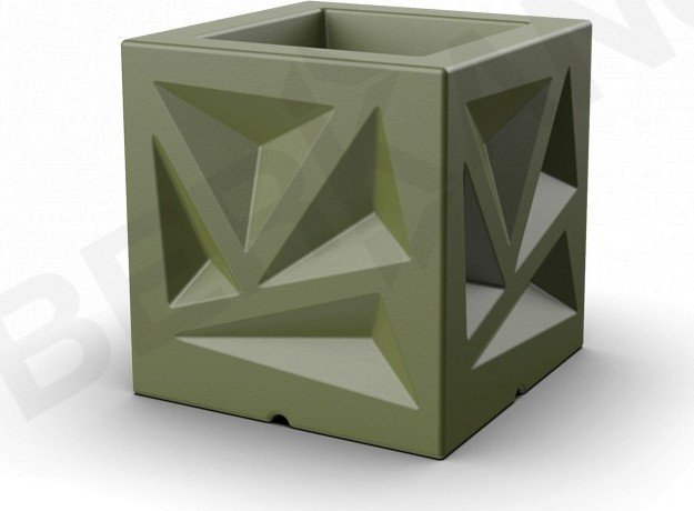 

Кашпо Berkano Icelandic Cube DB (темно-зеленый)