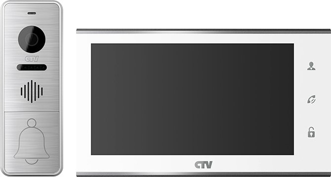 

Комплект видеодомофона CTV DP4705AHD (белый)