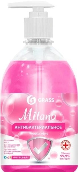 

Мыло жидкое детское Grass Мыло жидкое антибактериальное Milana Kids Fruit bubbles 500 мл