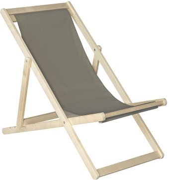 Шезлонг Элегия массив березы, ткань водоотталкивающая (зеленый)