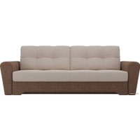 Диван Лига диванов Амстердам 105040 (рогожка, бежевый/коричневый)