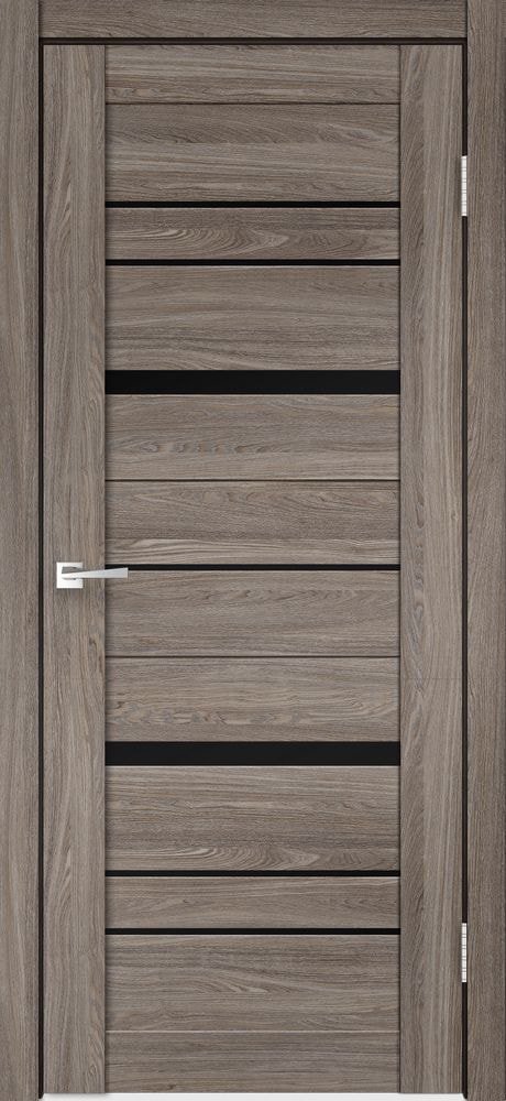 

Межкомнатная дверь Velldoris City 2 60x200 (дуб анкор нордик, лакобель черный)