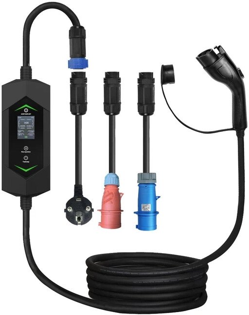 

Зарядная станция Auxus Type 1 6-32A (7 кВт, 1 фаза), сменные вилки